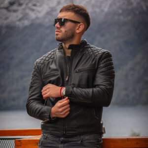 Campera de cuero premium